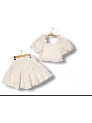 Çikoby Kız Garson Etekli Takım CKB-500854