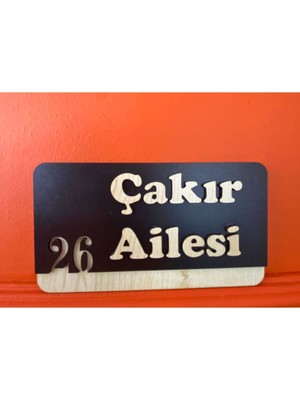 Dekoratif Ahşap Kapı Numaralığı, Kapı Isimliği, Isimli Daire Numarası, Otel Numarası ,oda Numarası