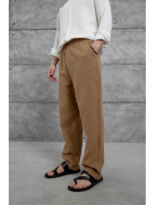 Kahverengi Nmrc Müslin Baggy Pantolon