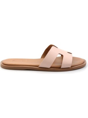 Nude Leather Kadın Terlik K04507430003