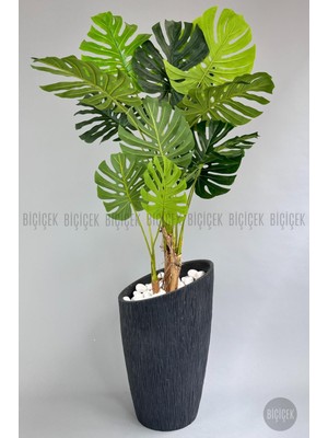 Yapay Monstera Ağacı 200 cm Lux Dış Mekan Saksıda