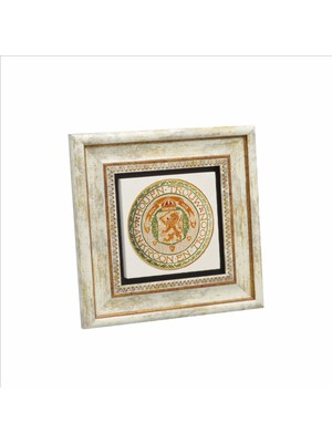 Hollanda Aslan Baskılı Doğaltaş Tablo (20 x 20 Kd-72)