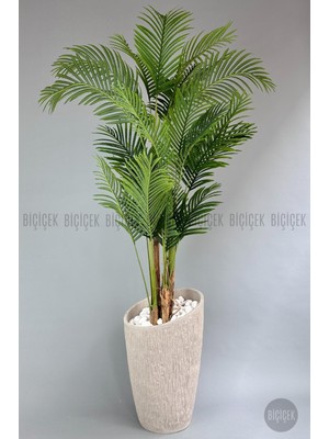 Yapay Areka Palmiyesi 250 cm Lux Dış Mekan Saksıda