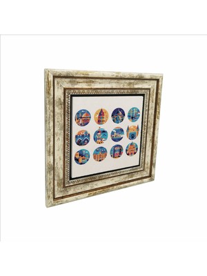 Istanbul Baskılı Doğaltaş Tablo (25 x 25 Krt-55)