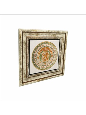 Hollanda Aslan Baskılı Doğaltaş Tablo (25 x 25 Kd-72)