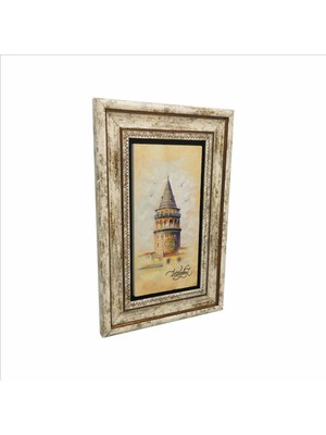 Galata Kulesi Baskılı Doğaltaş Tablo 20X30 Drt-2