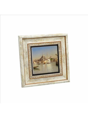 Eminönü Yeni Camii Çizim, Osmanlı Dönemi Baskılı Doğaltaş Tablo 20CMX20CM KRT-043