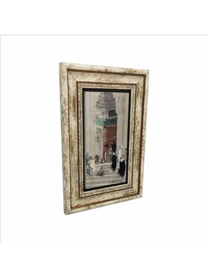 Osman Hamdi Bey Yeşil Cami Önü Baskılı Doğaltaş Tablo 20X30 Drt-42