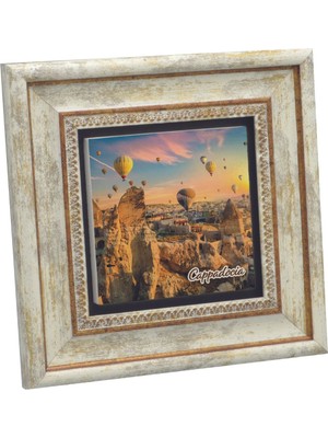 Kapadokya Baskılı Doğaltaş Tablo 20X20 KRT-160