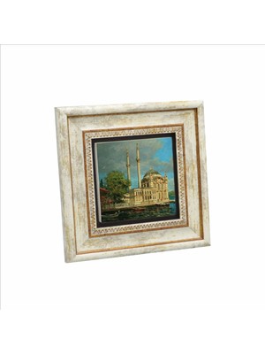 Ortaköy Camii Baskılı Doğaltaş Tablo 20X20 Krt-39