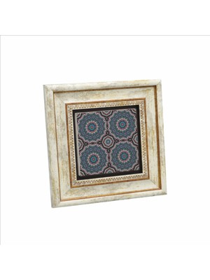 Mandala Desen Baskılı Doğaltaş Tablo (20 x 20 Kd-92)