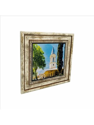 Adalet Kulesi (Topkapı Sarayı) Baskılı Doğaltaş Tablo (25 x 25 Krt-53)