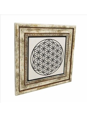 Yaşam Çiçeği Baskılı Doğaltaş Tablo 25CMX25CM KD-109