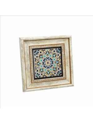 Islami Desenfas Baskılı Doğaltaş Tablo 20CMX20CM KD-009