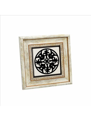 Barok Desen Baskılı Doğaltaş Tablo (20 x 20 Kd-60)