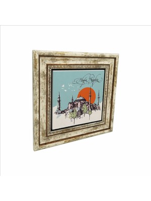 Ayasofya Camii Baskılı Doğaltaş Tablo 25X25 Krt-4