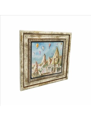 Kapadokya Baskılı Doğaltaş Tablo 25CMX25CM KRT-115