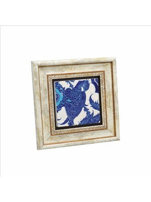 Osmanlı Sülünlü Çini-Topkapı Sarayı Baskılı Doğaltaş Tablo (20 x 20 Kd-64)