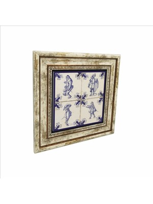Hollanda Deseni Baskılı Doğaltaş Tablo 25CMX25CM KD-101