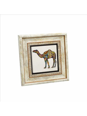 Deve Baskılı Doğaltaş Tablo (20 x 20 KRG-156)