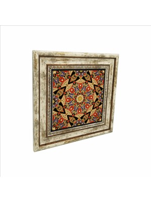 Iran Deseni Baskılı Doğaltaş Tablo (25 x 25 Kd-25)