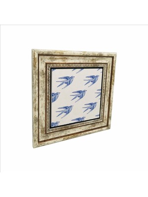 Hollanda Deseni Baskılı Doğaltaş Tablo 25CMX25CM KD-096