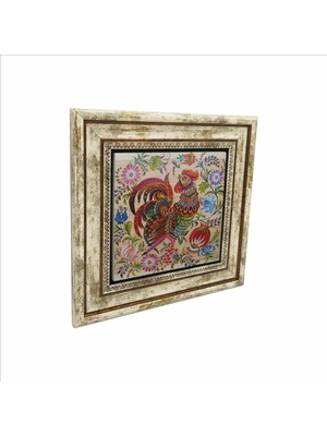 Horoz Baskılı Doğaltaş Tablo 25CMX25CM KRG-158