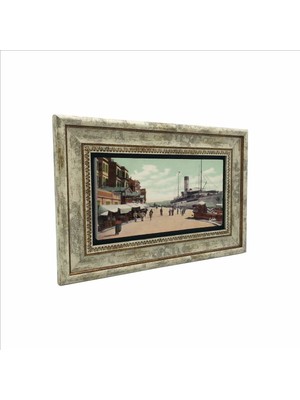 Eski Galata Baskılı Doğaltaş Tablo 20CMX30CM DRT-019