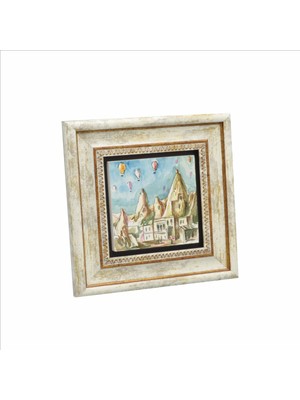 Kapadokya Baskılı Doğaltaş Tablo (20 x 20 KRT-115)