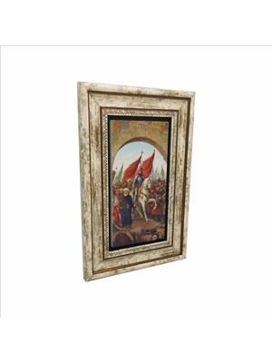 Fatih Sultan Mehmet Baskılı Doğaltaş Tablo 20CMX30CM DRT-022