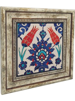Türk Çinisi Baskılı Taş Tablo 25X25