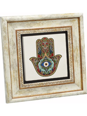 Fatıma Nın Eli Baskılı Taş Tablo 20X20