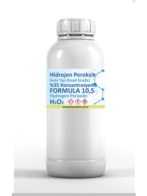Gıda Tipi Hidrojen Peroksit %35 Konsantrasyon 100 ml (Food Grade)