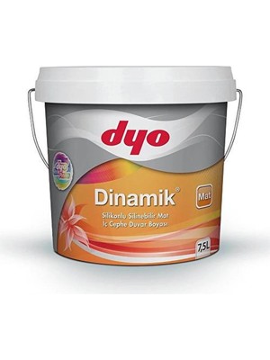 Dyo 7,5lt Dinamik Mat Silikonlu Silinebilir Iç Cephe Duvar Boyası (3152) Nil Yeşili
