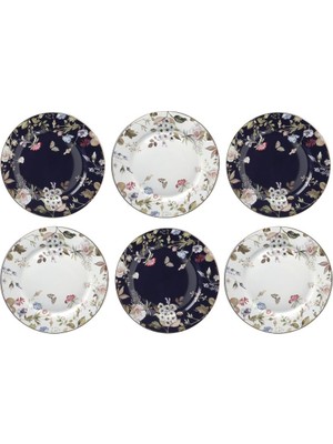 Lucky Art Fleurısse Bone  27CM 6lı Tabak Seti