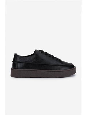 Valmenti Erkek Hakiki Deri Siyah Deri Sneakers & Spor Ayakkabı 1111 502 Erk Ayk Y25 Sıyah Dr