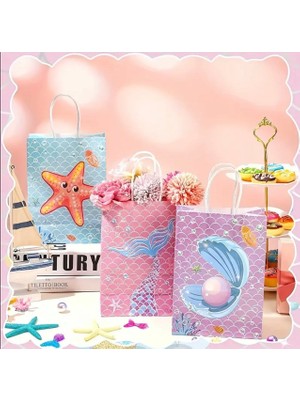 Deniz Kızı Temalı Parti Hediye Çanta Seti - 30 Adet