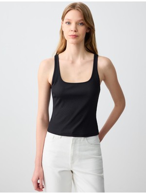 Jimmy Key Siyah U Yaka Dar Kesim Atlet