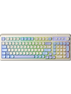 Aula S99 Retro Kablosuz Gaming Klavye Bluetooth Yuvarlak Tuş Formu Ev - Ofis Kullanımı İçin