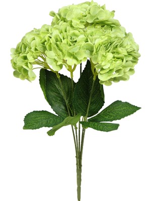 Yapay Ortanca Demeti Islak Dokulu Yeşil 43 cm