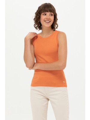 U.S. Polo Assn. Kadın Kiremit Tişört Basic 50264964-VR031