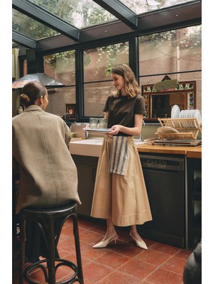 Topuklu 2505 - Sivri Burun Dekolteli Kemik Kadın Topuklu