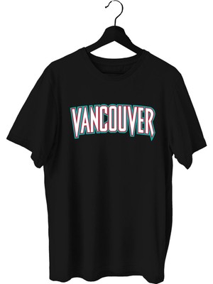 Top Glory Vancouver Baskılı Basketbol T-Shirt Sporcu Tişörtü