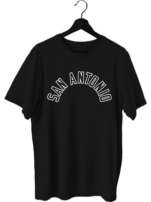 Top Glory San Antonio Baskılı Basketbol T-Shirt Sporcu Tişörtü