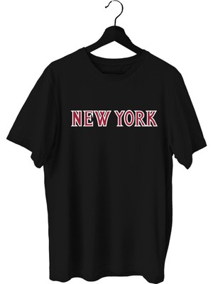 Top Glory New York Baskılı Basketbol T-Shirt Sporcu Tişörtü