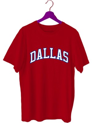 Top Glory Dallas Baskılı Basketbol T-Shirt Sporcu Tişörtü