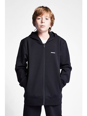 Çocuk Fermuarlı Kapüşonlu Sweatshirt 25S-3226-25B