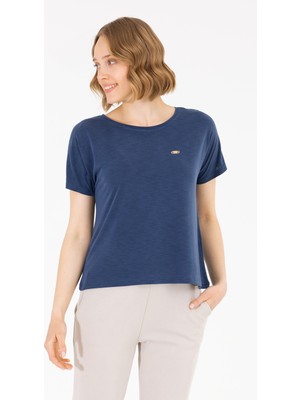 U.S. Polo Assn. Kadın Lacivert Tişört 50270121-VR033