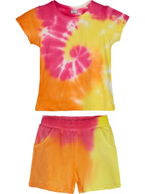 Kız Çocuk Sunset Baskılı Iki Iplik Alt Üst Takım