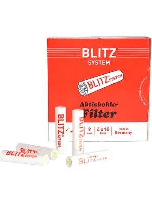 Denicotea Blitz 40 Adet 9 Mm. Karbon Pipo Filitre Filtresi KB26-40